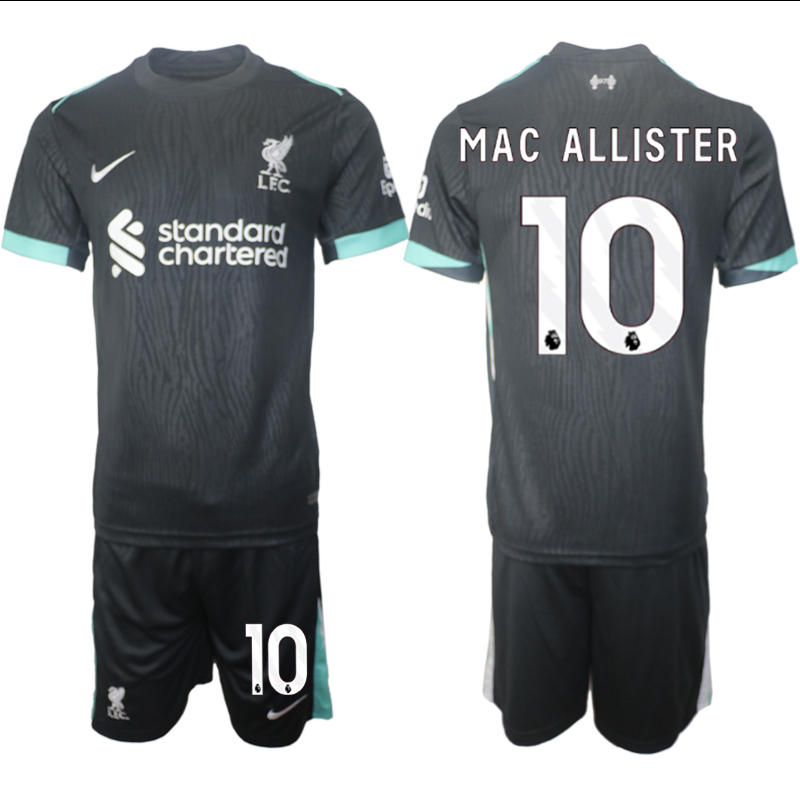 Men 2024-2025 Club Liverpool away Black #10 Soccer Jersey->->Soccer Club Jersey